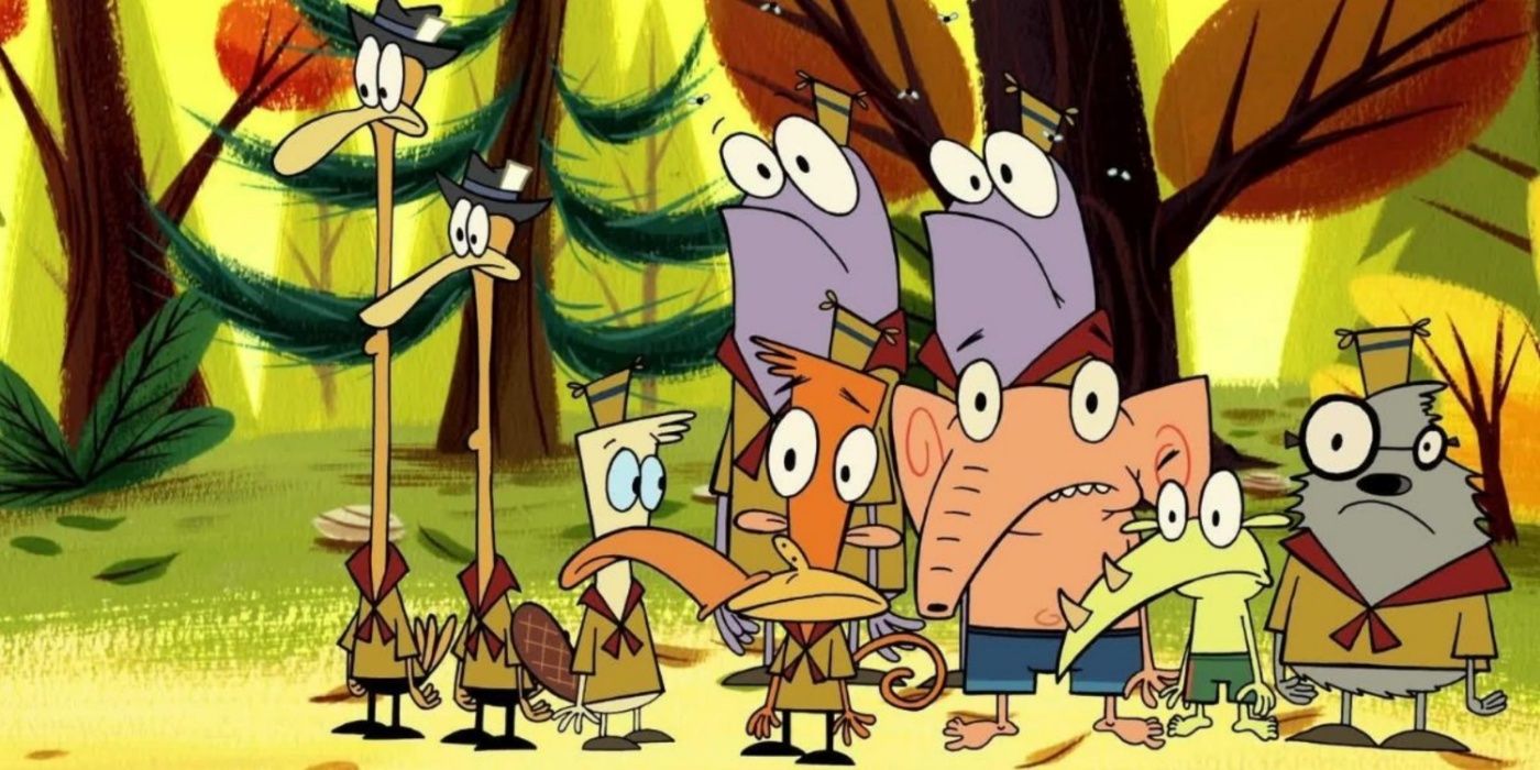 O elenco de Acampamento Lazlo.