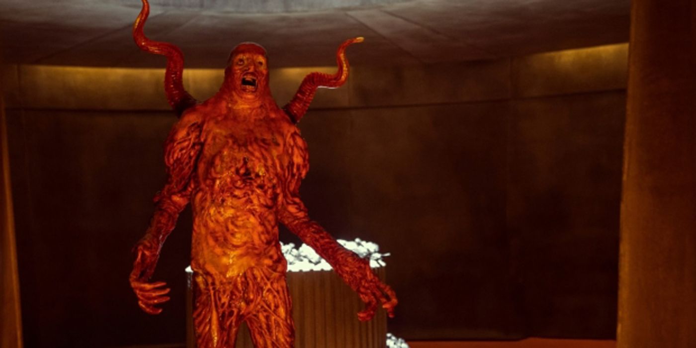 The creature in Cabinet Of Curiosities The Viewing