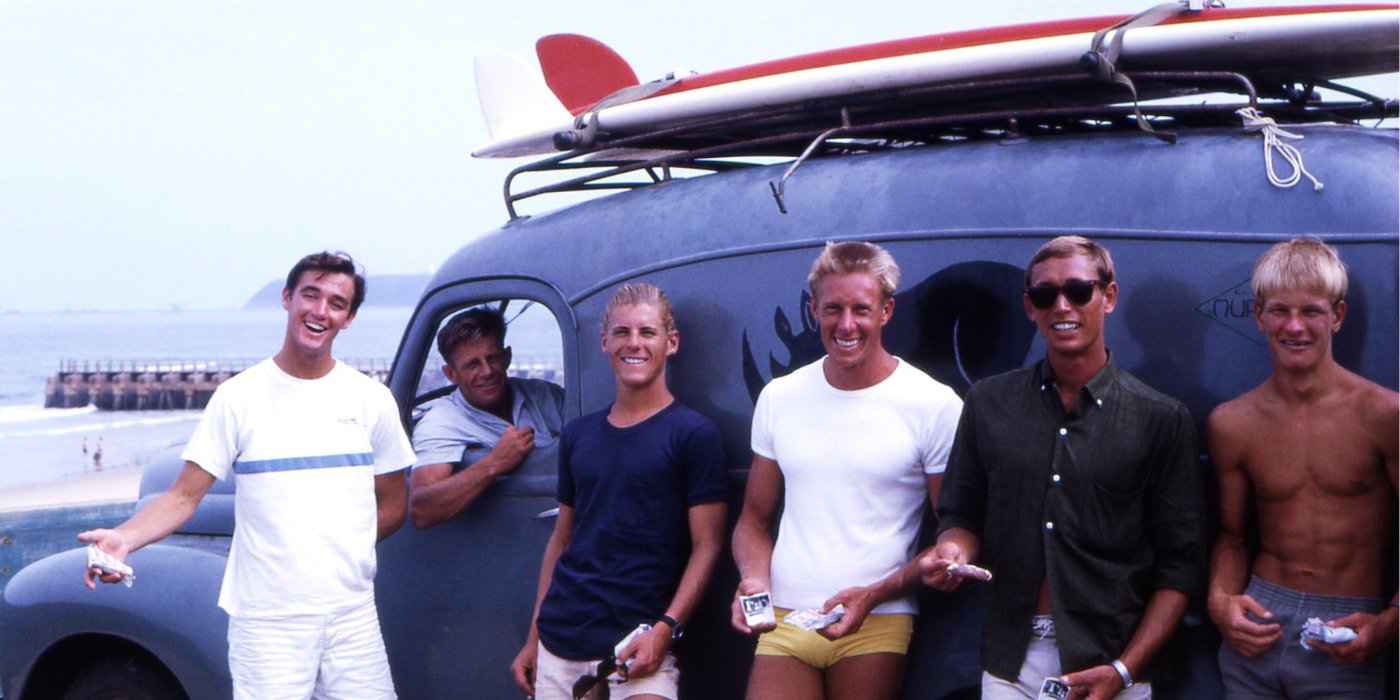 The endless summer surfers with their boards and van