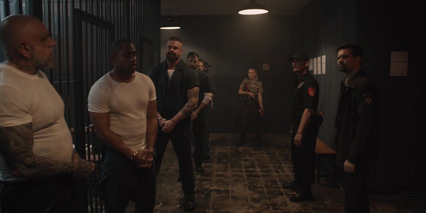 the flood jail cell scene