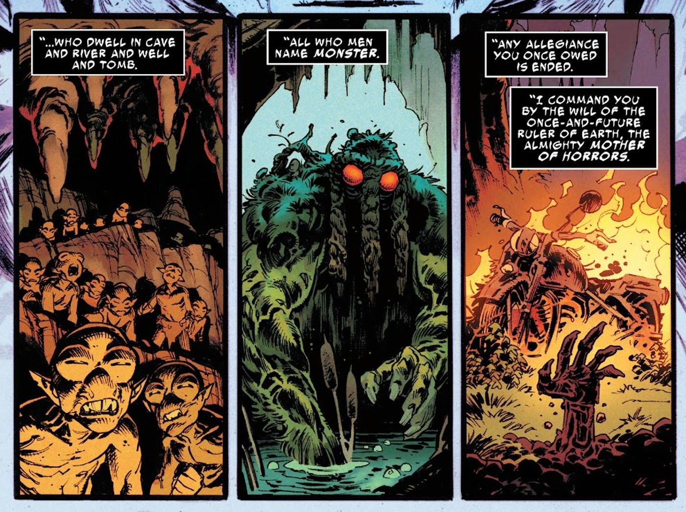 the incredible hulk man-thing ghost rider