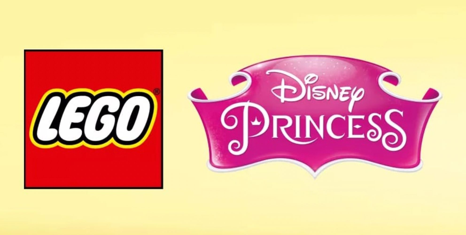 The Lego and Disney Princess logos