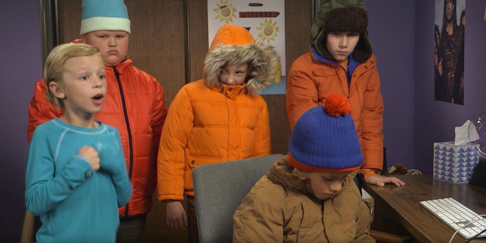 The boys in live-action in South Park