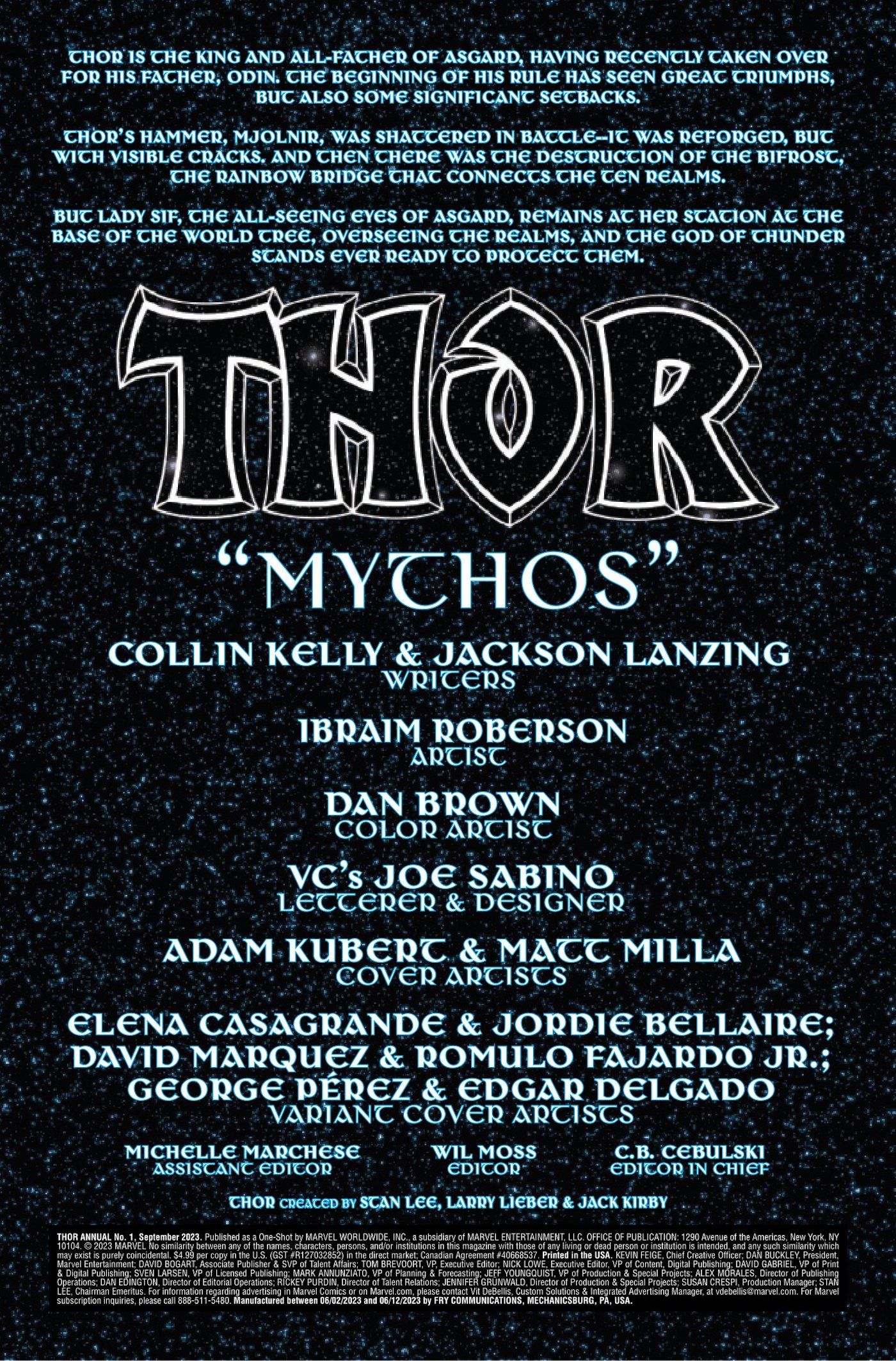 Thor Annual 1 Preview Page 1