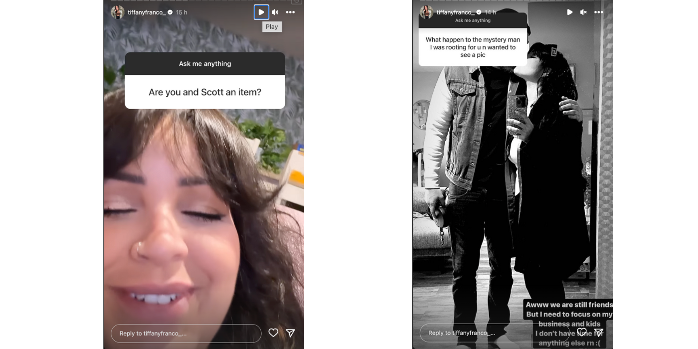 90 Day Fiance star Tiffany Franco&rsquo;s Instagram Stories about dating