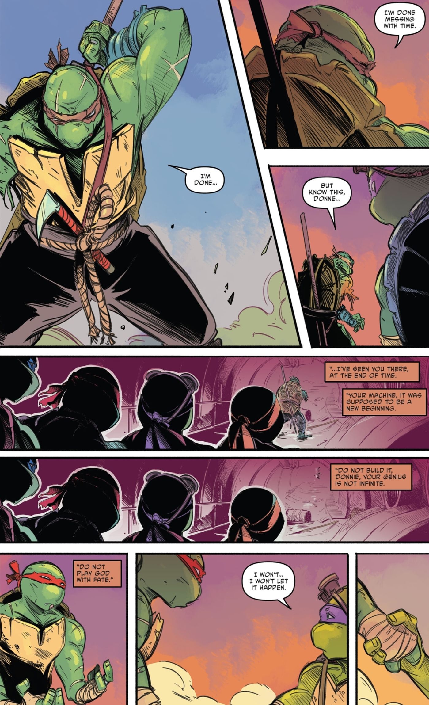 TMNT&rsquo;s Old Raph staying in the present time.