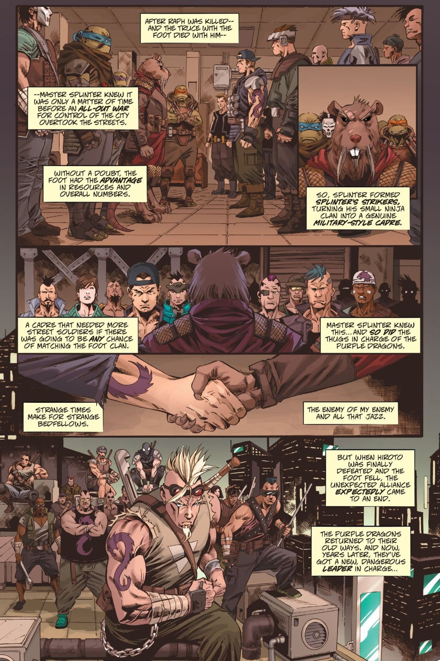 TMNT showing the creation of Splinters Strikers.