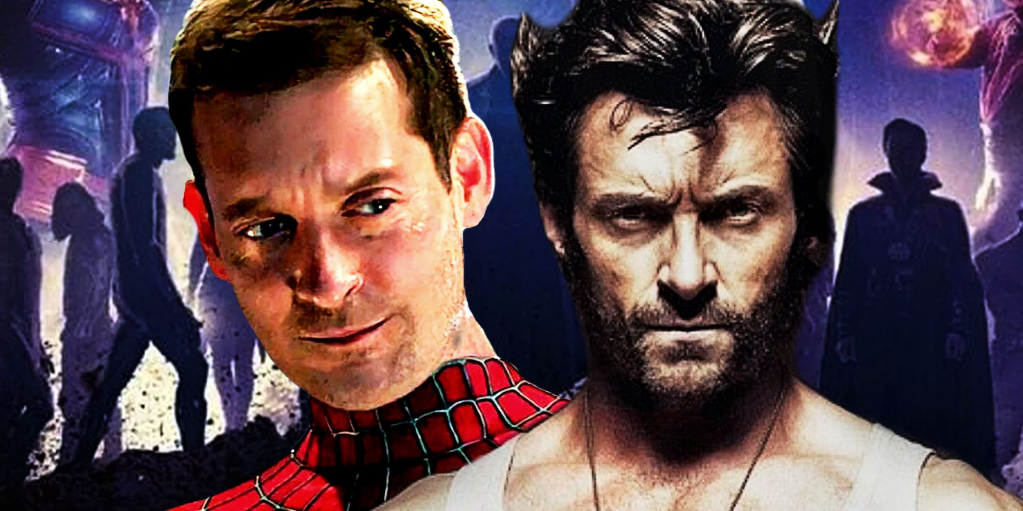 Tobey Maguire's Spider-Man and Hugh Jackman's Wolverine in Avengers Secret Wars