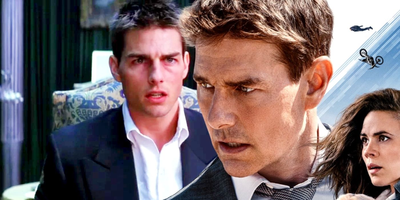 Custom image of Tom Cruise in Mission: Impossible and Tom Cruise in Mission: Impossible 7.