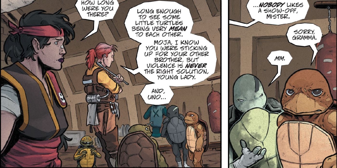 Uno and Moja get in trouble from April while Uno uses camo power