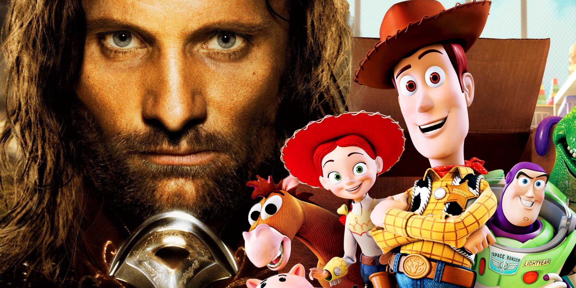 Viggo Mortensen as Aragorn in Lord of the Rings and Toy Story cast