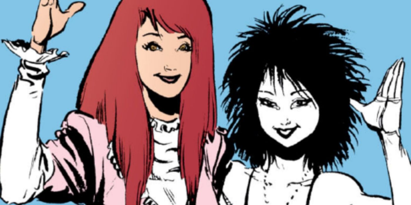 Wanda with Death in Sandman comics