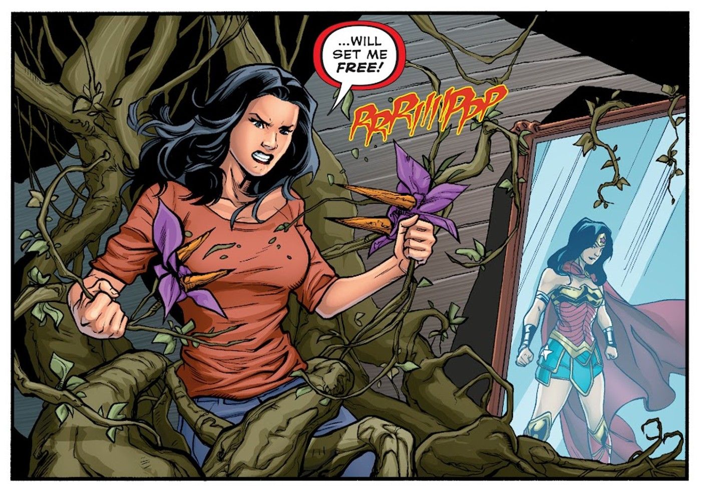Wonder Woman Breaks Free of Black Mercy