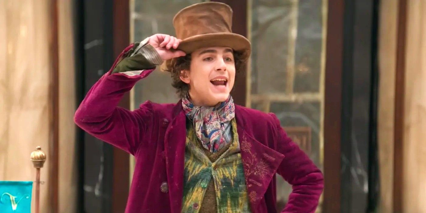 Timothée Chalamet as Willy Wonka in Wonka