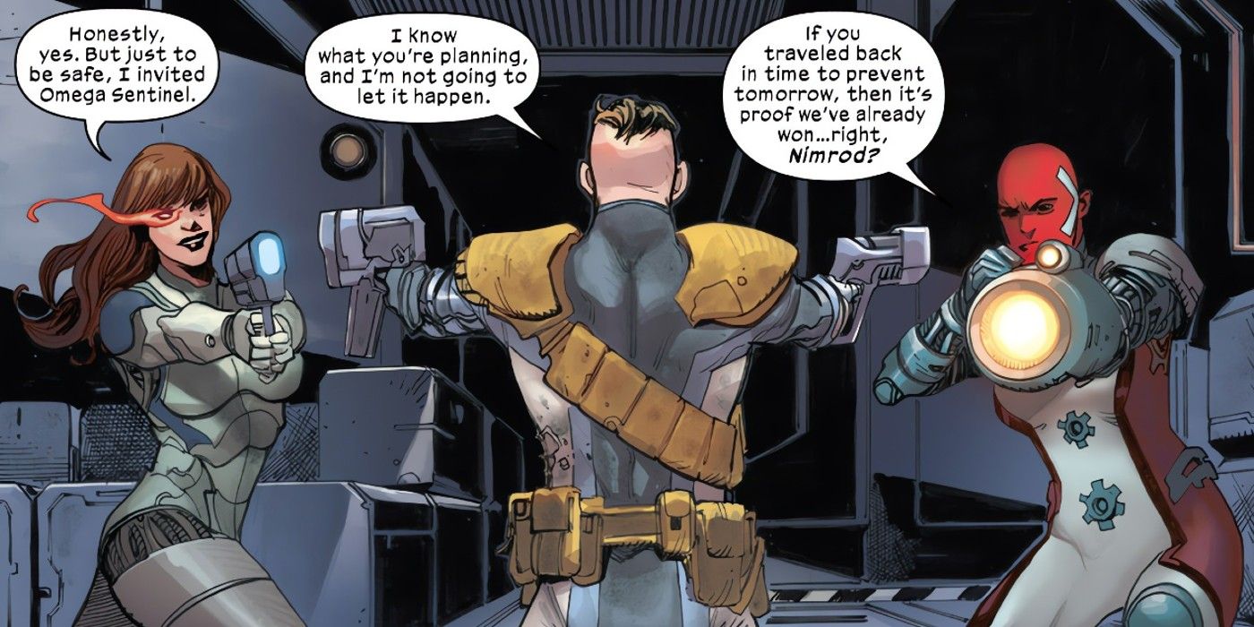 X-Men #24 Kid Cable Ambushed Moira Omega Sentinel