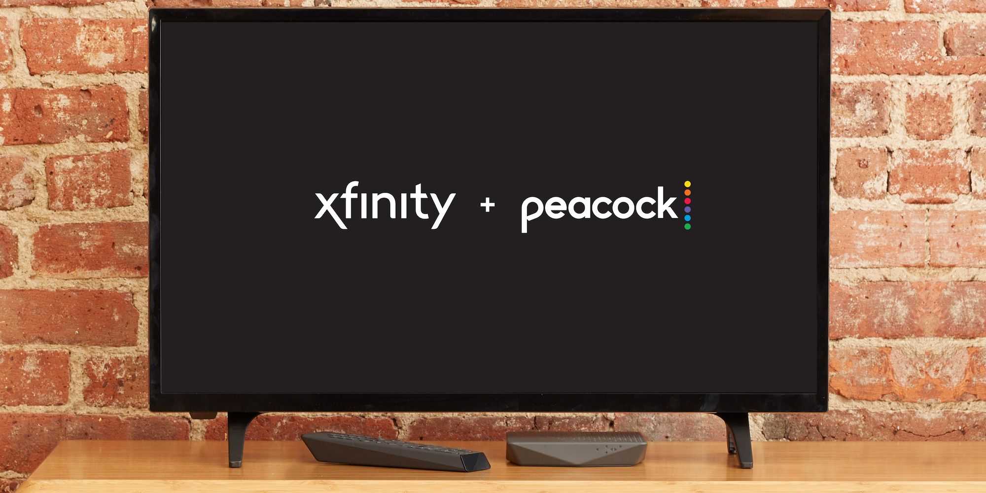 Xfinity and Peacock on a TV screen