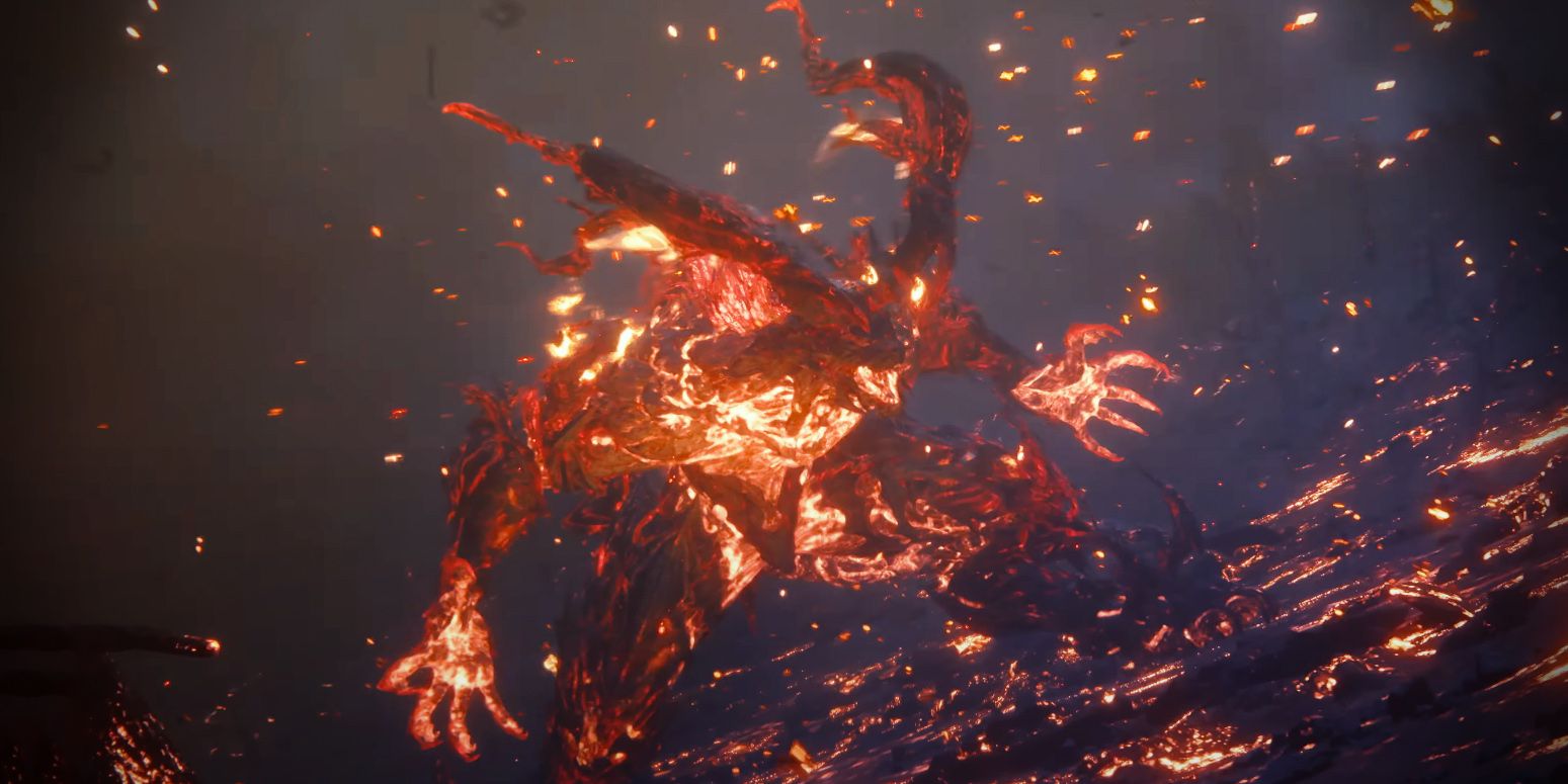 You’re Missing The Point If FF16’s Strong Language Bothers You - In image of Ifrit in Final Fantasy 16, the Eikon form that caused Clive to nearly devour his own brother.