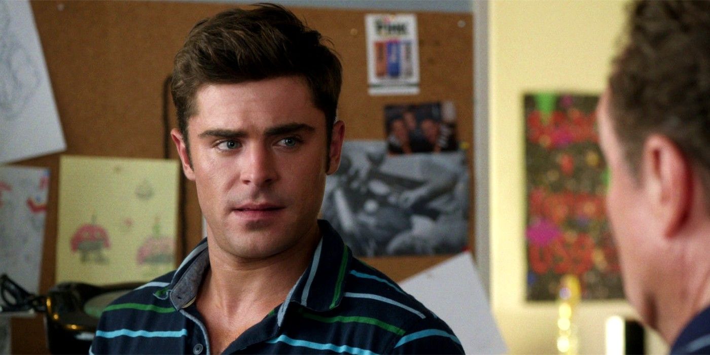 Zac Efron looking at someone