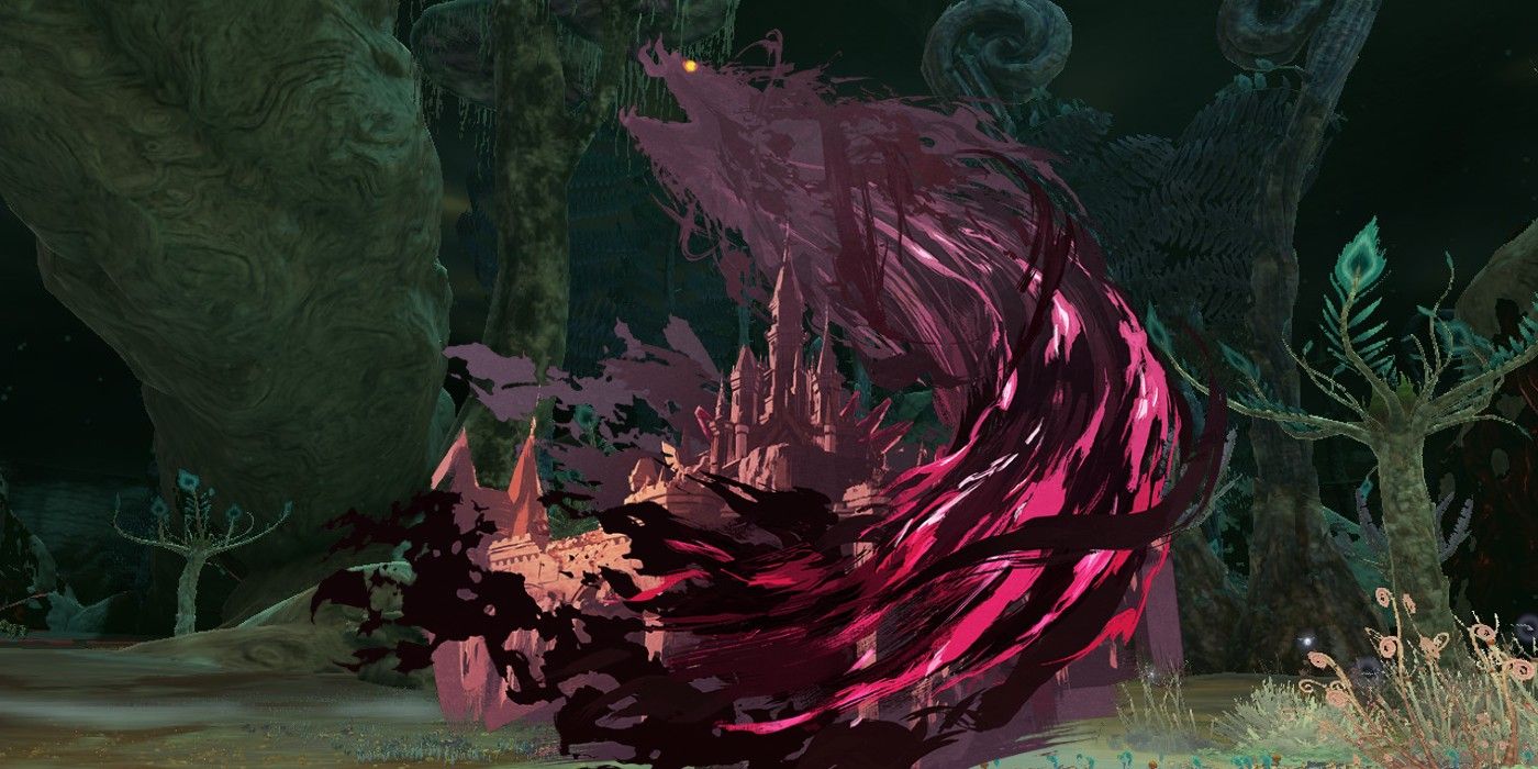 Official artwork of Calamity Ganon with the Depths from The Legend of Zelda: Tears of the Kingdom in the background.