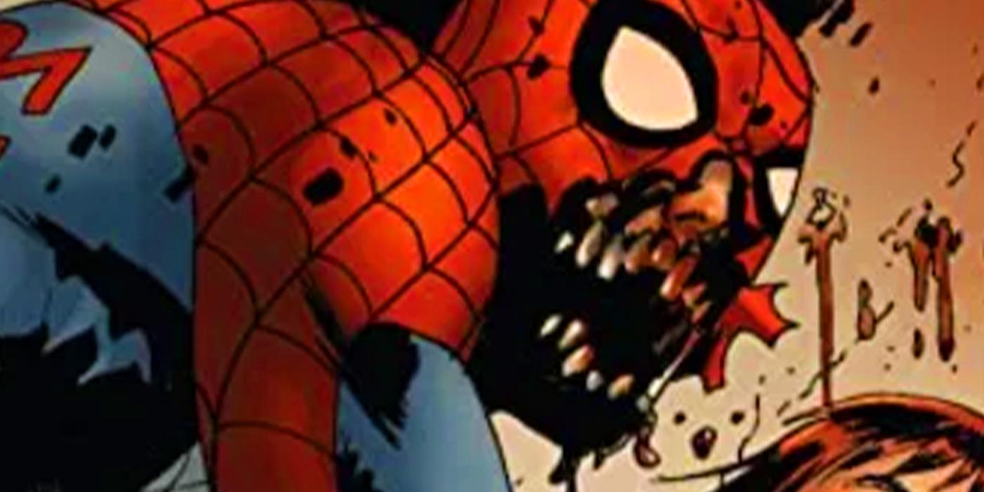 Spider-Man with a Mouthful of Spiders: New Marvel Zombies Cover Art is Gripping & Gory