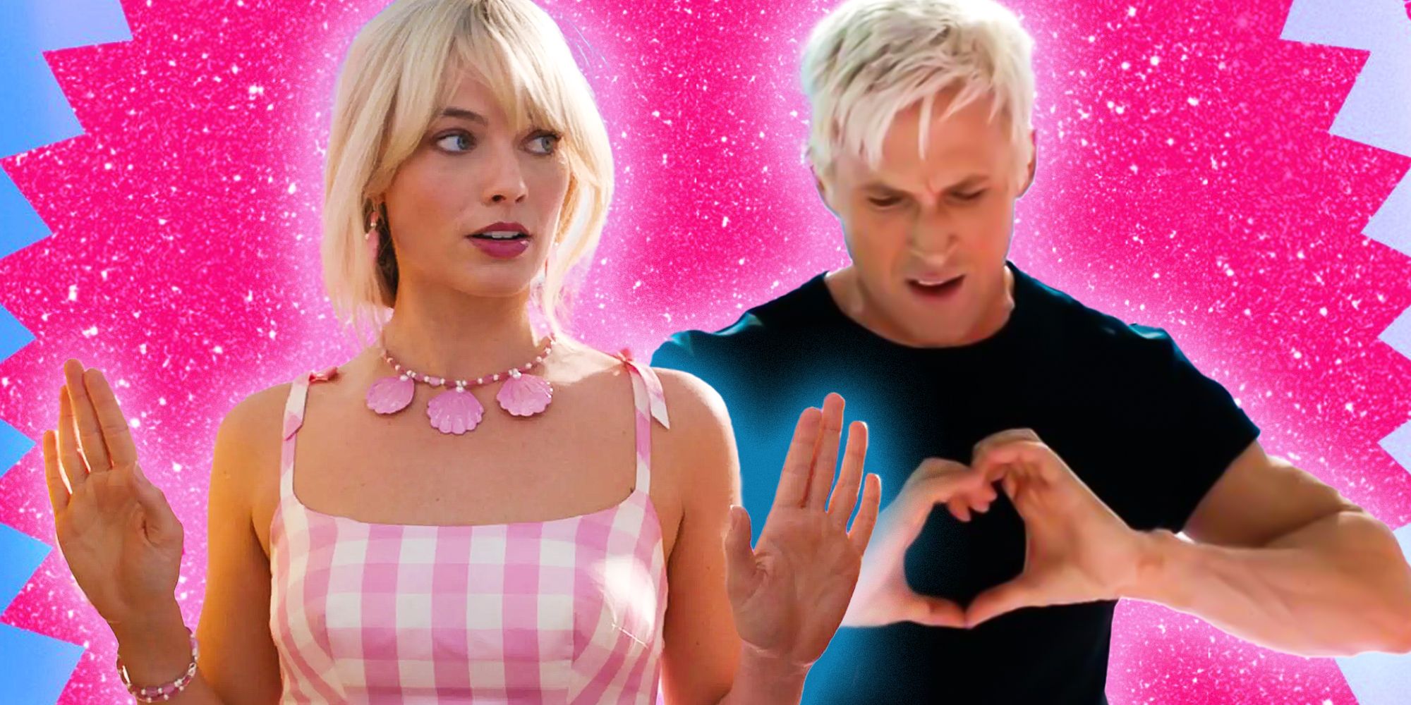 Margot Robbie and Ryan Gosling as Barbie and Ken in Barbie 2023