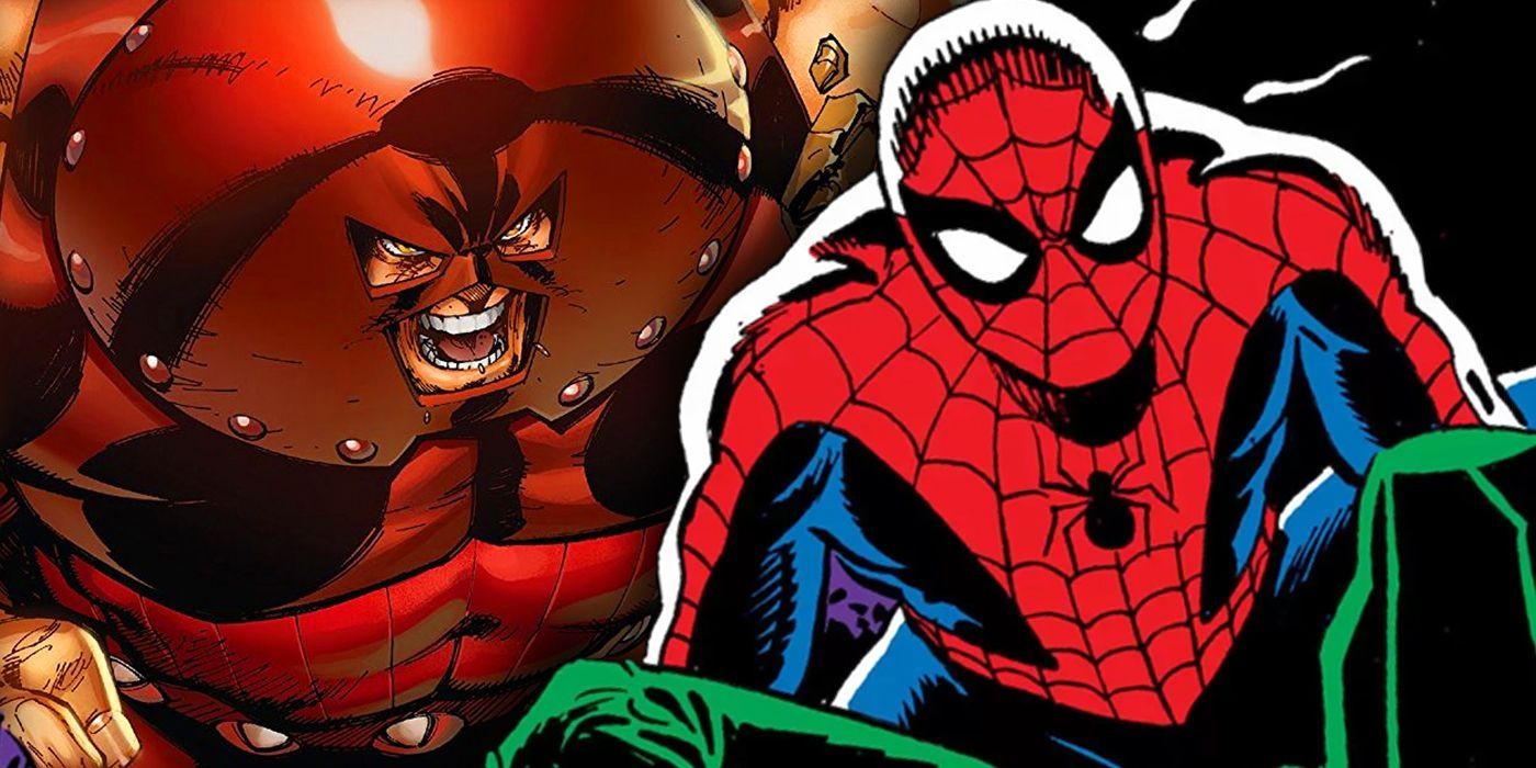 Juggernaut and Spider-Man.