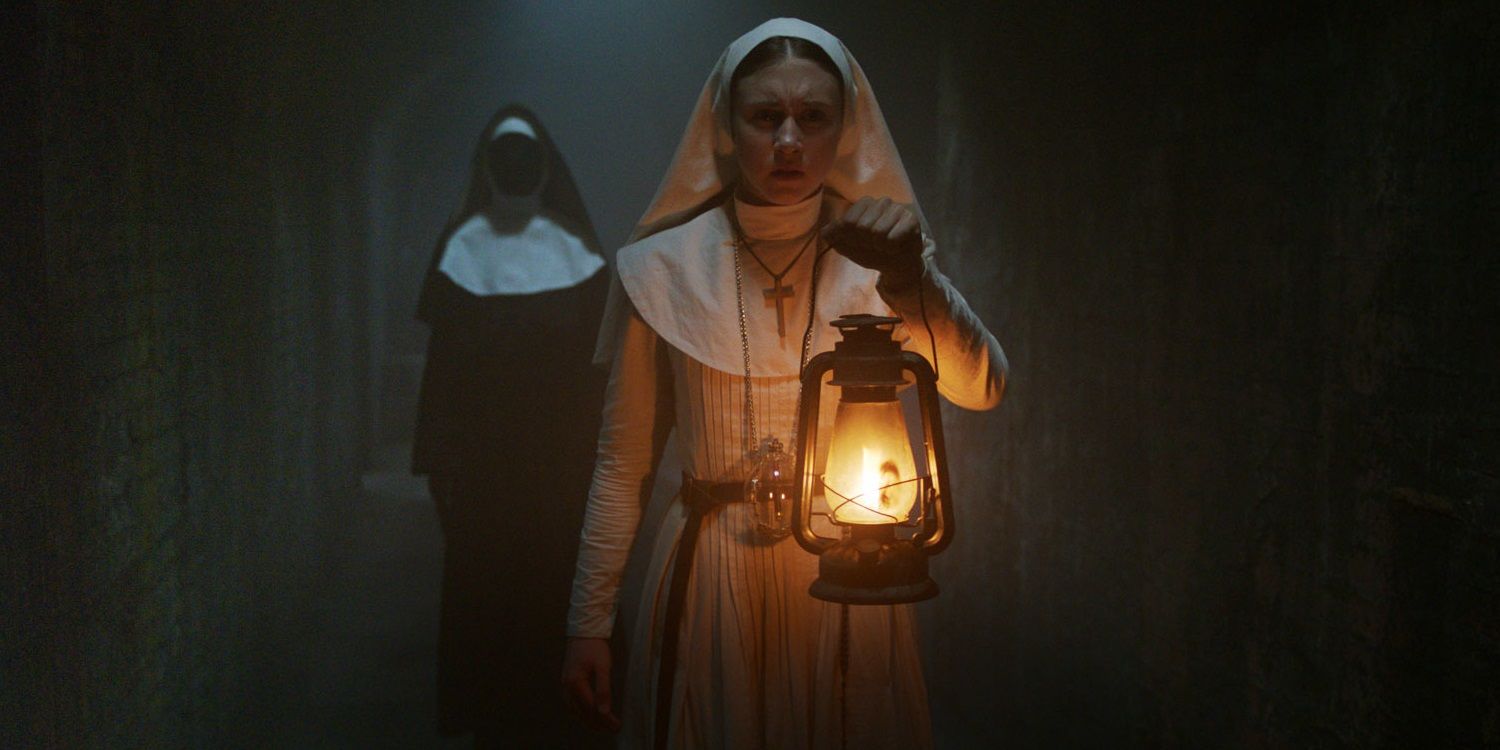 A nun is haunted by a demon in The Nun