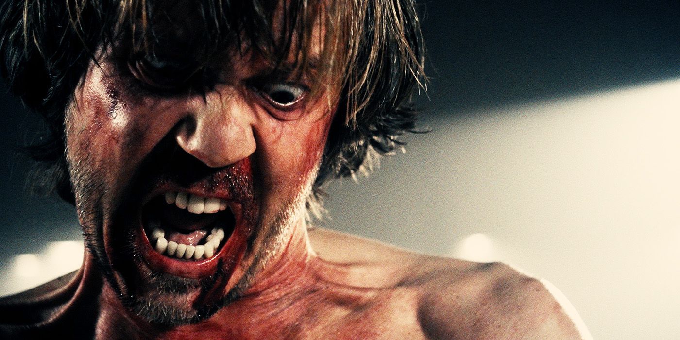 Srđan Todorović as Miloš with an angry expression on his face in A Serbian Film
