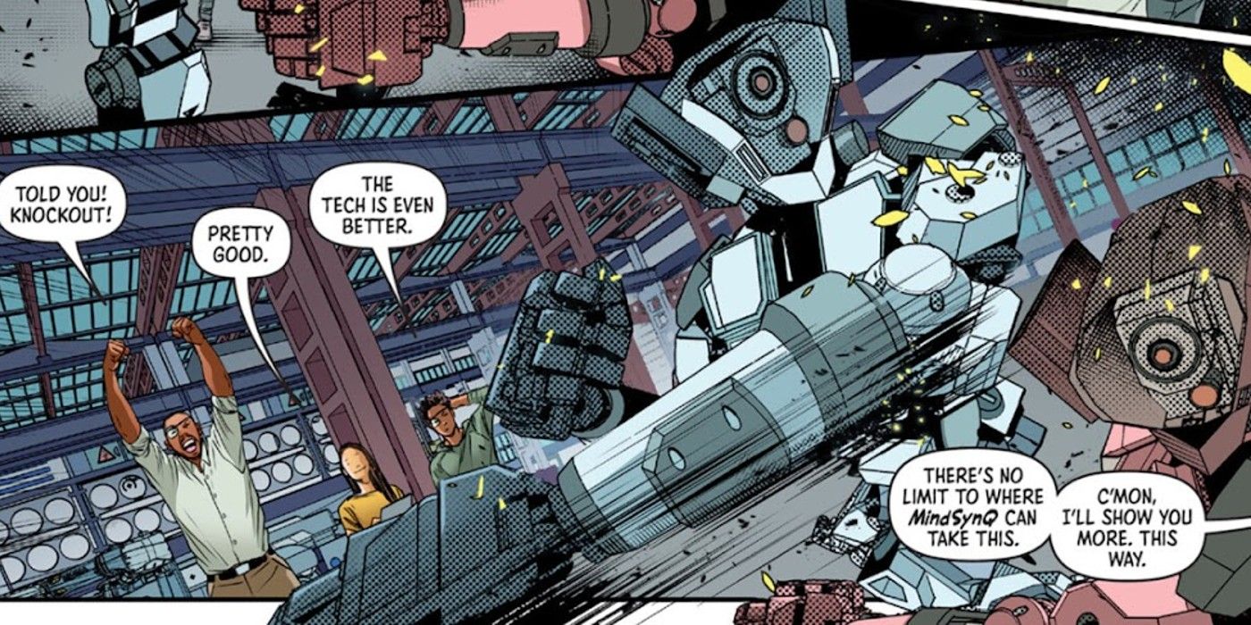 Adonis Creed tests out robot boxing tech