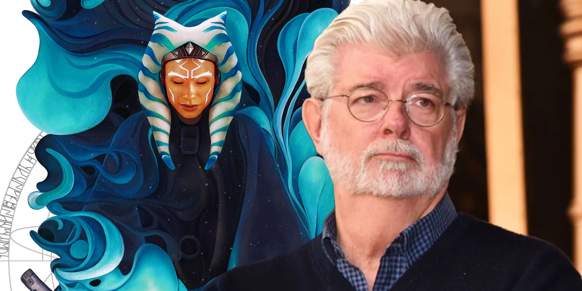 Ahsoka’s poster and Star Wars creator George Lucas
