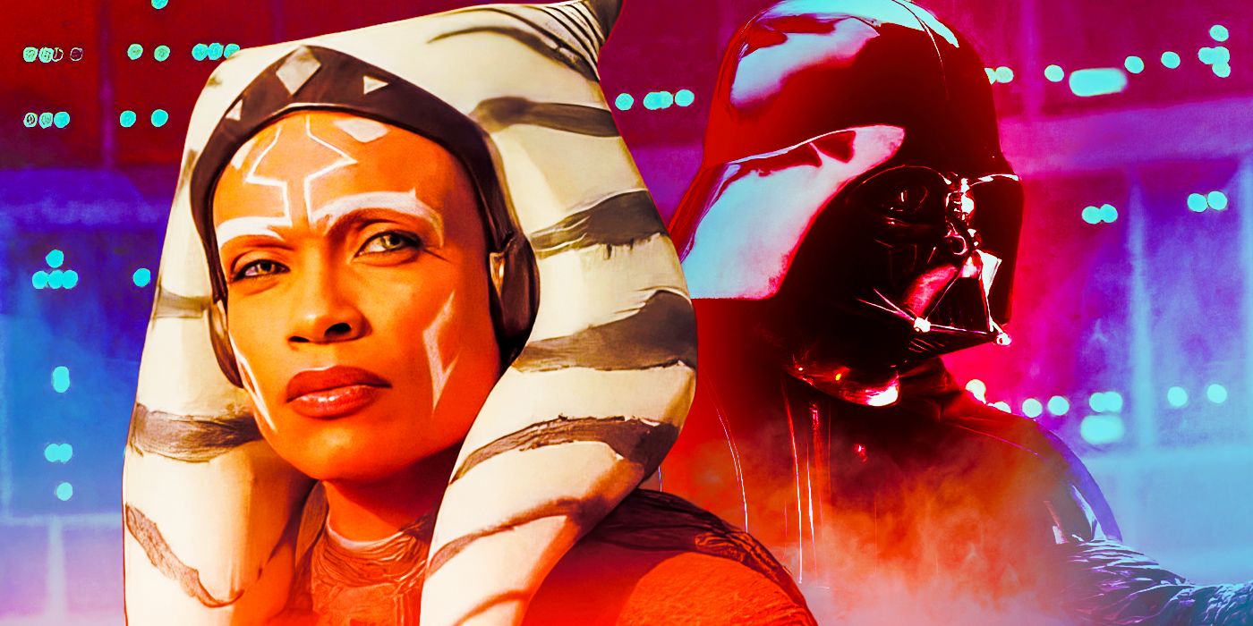 Ahsoka in her series pictured alongside Darth Vader