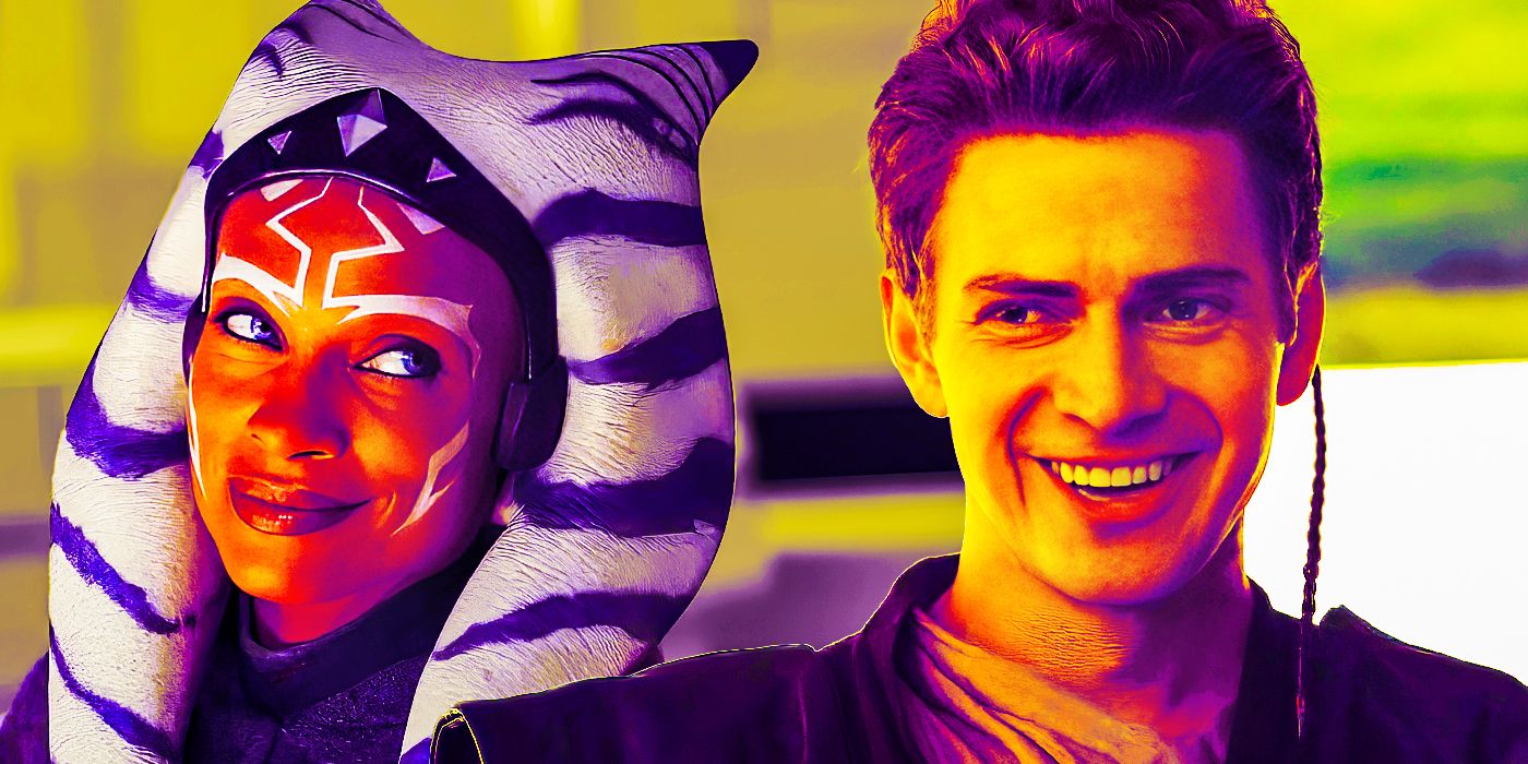 Rosario Dawson as Ahsoka Tano and Hayden Christensen as Anakin Skywalker
