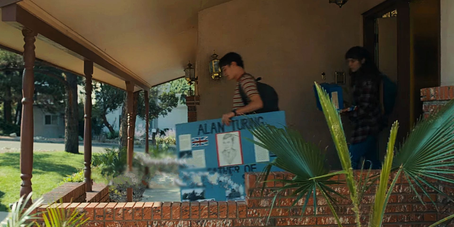Alan Turing poster on Stranger Things