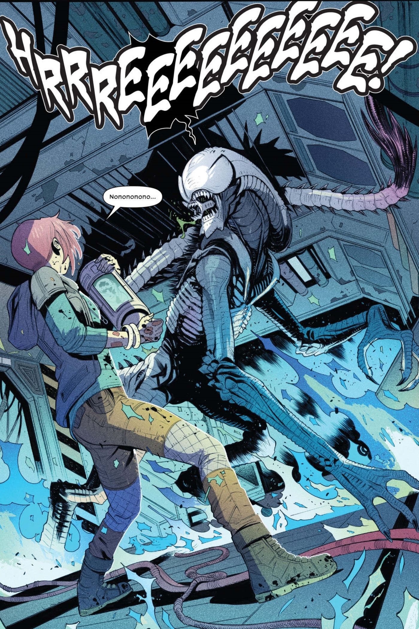 Alien&rsquo;s new white Xenomorph.