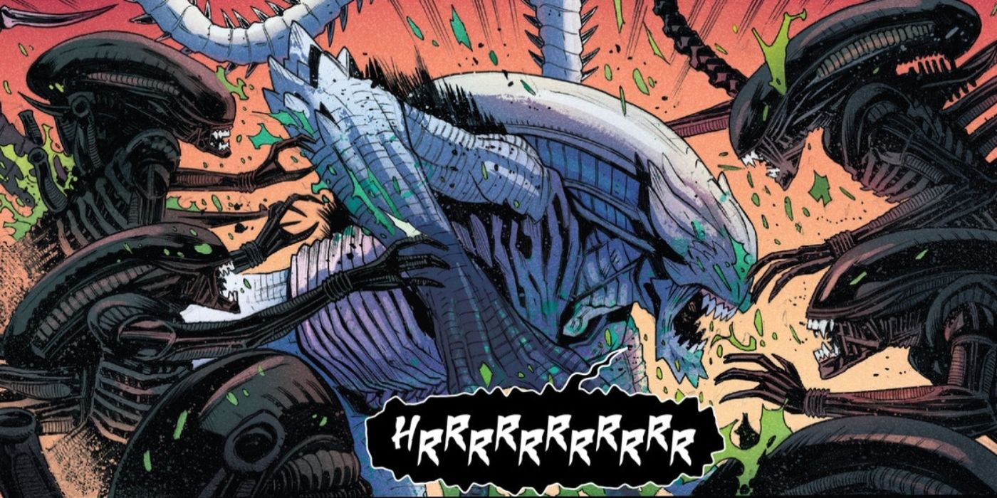 Alien&rsquo;s White Xenomorph vs an army of the original.