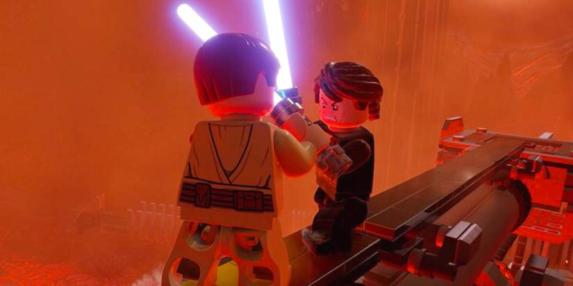 Anakin vs Obi-Wan Mustafar Duel LEGO Skywalker Saga