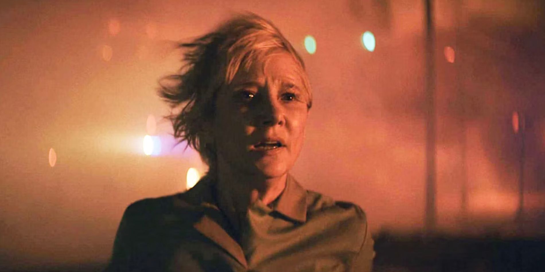 Anne Heche in the middle of a storm in Supercell