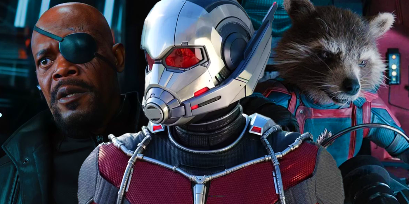 Ant-Man, Nick Fury, and Rocket Raccoon in the MCU