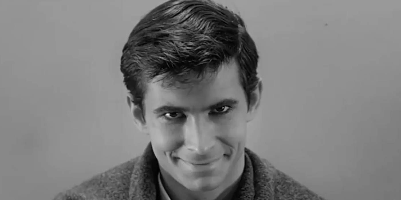 Anthony Perkins as Norman Bates in Psycho pic