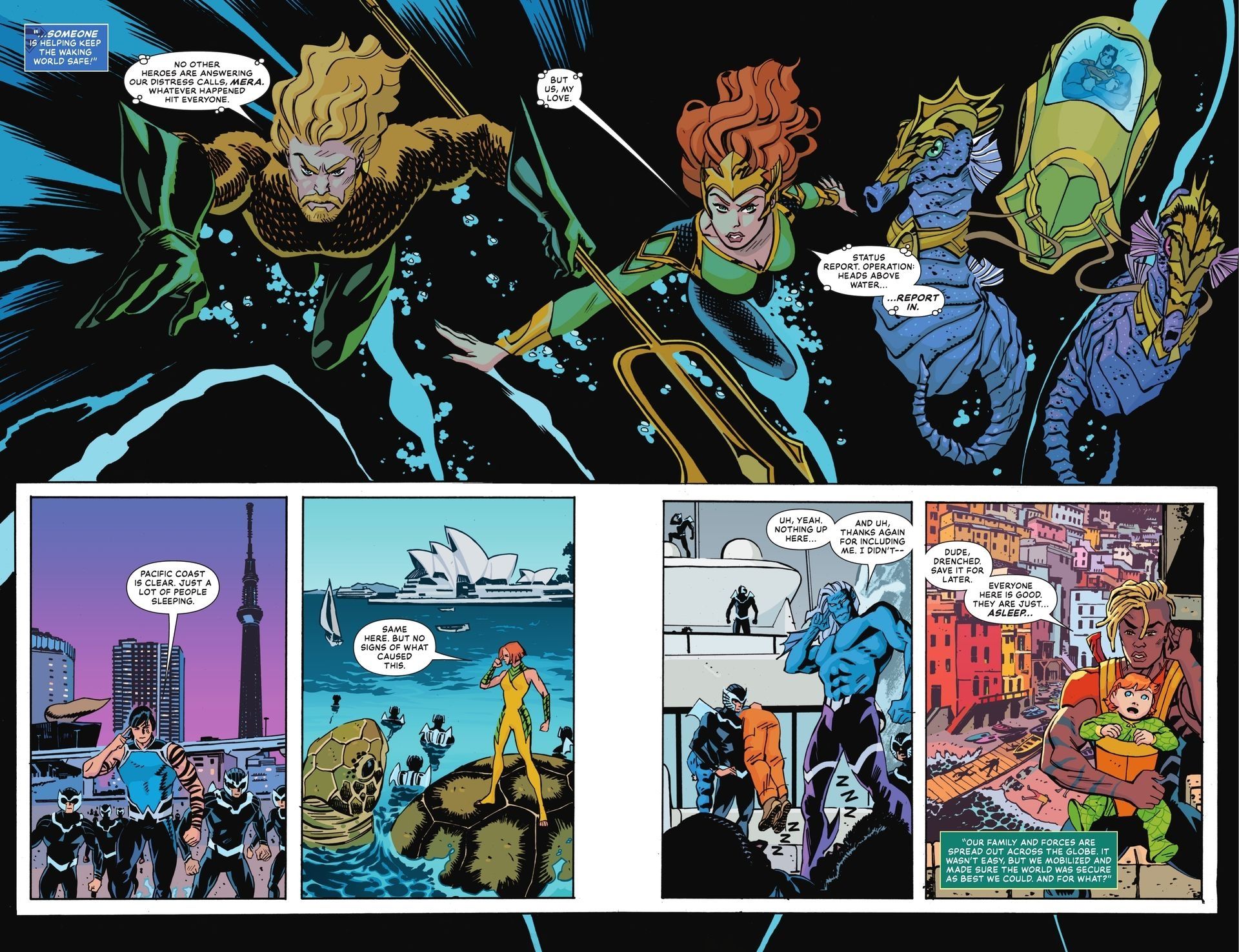 Aquaman and Family Saving Earth DC