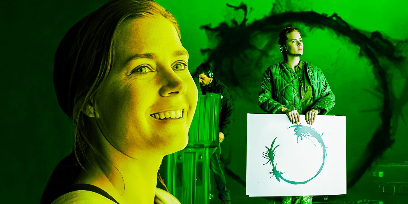 Amy Adams interacting with Heptapods in Arrival