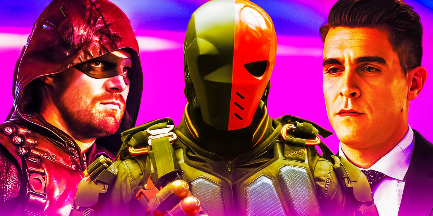 Oliver Queen, Slade Wilson Deathstroke, and Adrian Chase in Arrow
