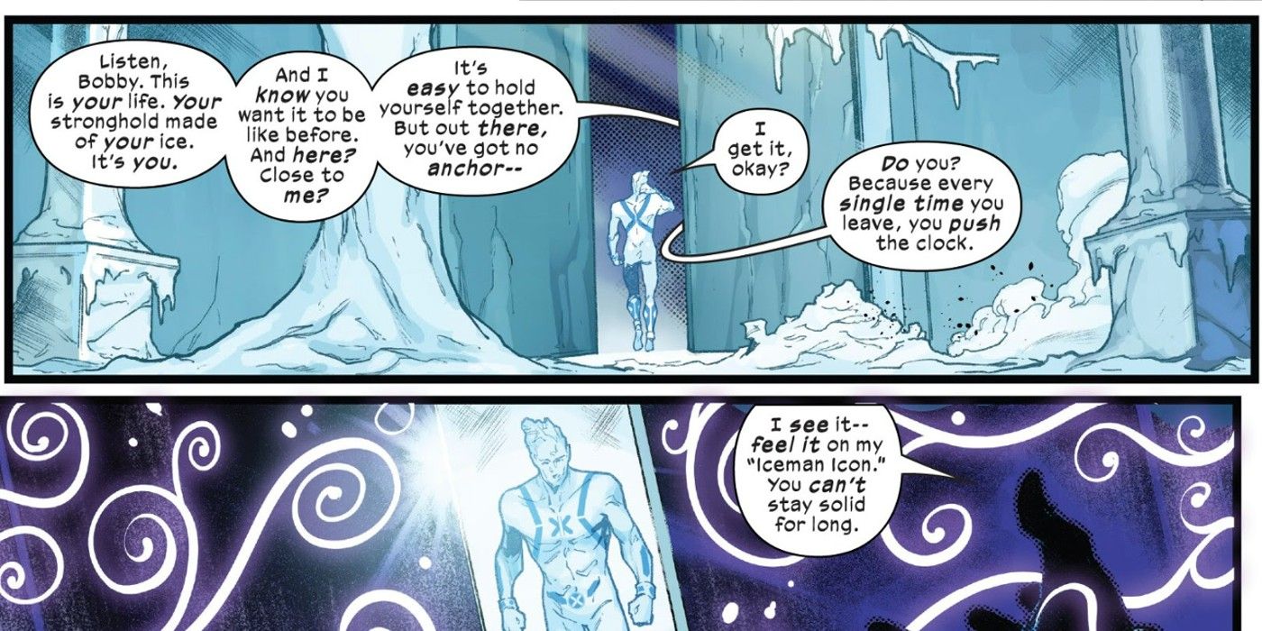 Astonishing Iceman #1 Romeo Keeping Bobby Alive