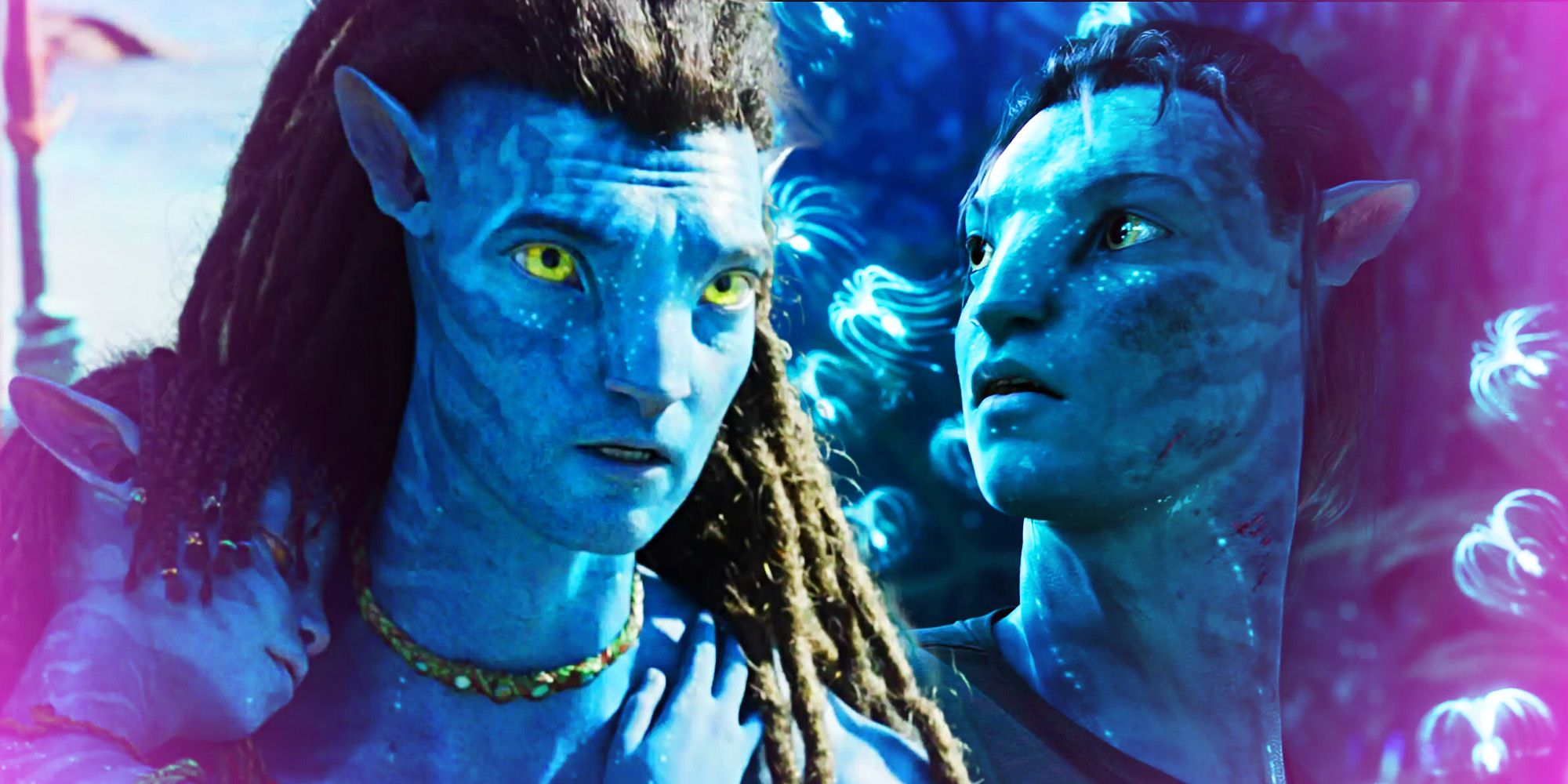 Jake Sully en Avatar El camino del agua y Avatar (2009)