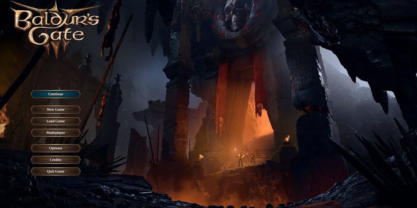 Baldur’s Gate 3 Main Menu showing Swen Vincke as an adventurer.