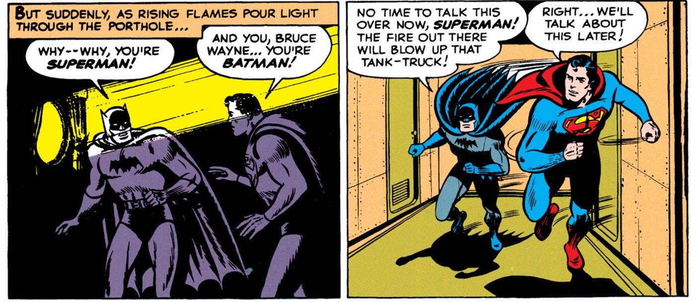 Batman and Superman Discover Their Identities