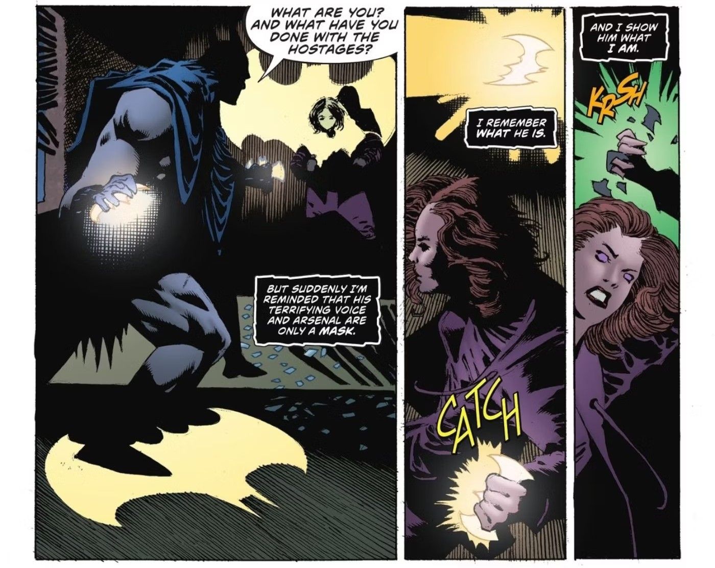 Batman Uses a Solar Batarang