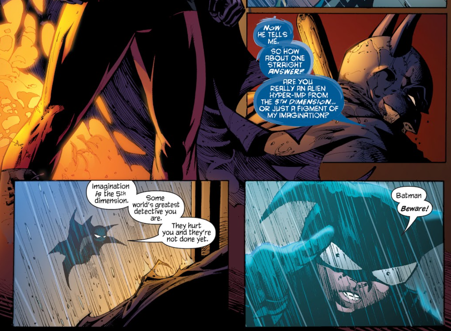 Batmite explains the fifth dimension in Batman #680