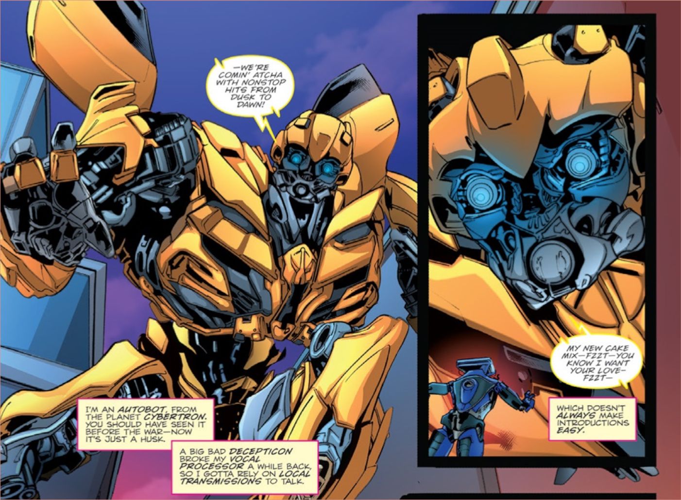 Bayverse Bumblebee in the Comics