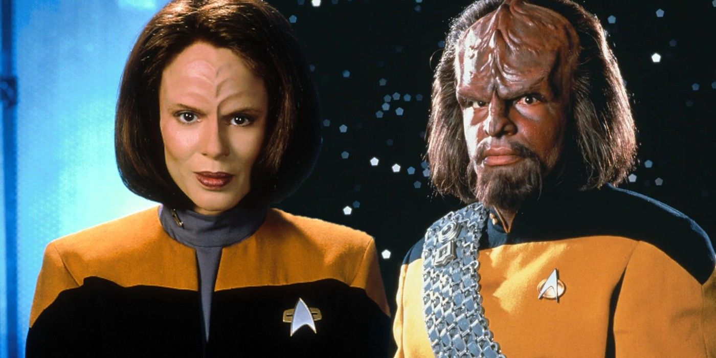 B&rsquo;Elanna Torres and Worf from Star Trek: Voyager and TNG.